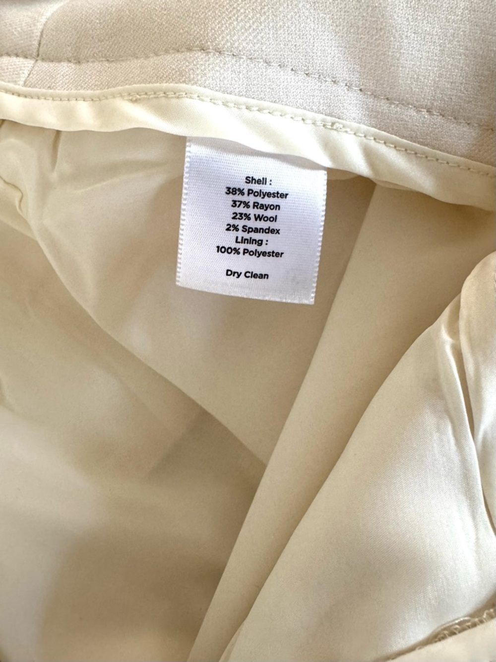 Talbots Heritage Wide-Leg Ivory Trousers Size 6 - Picture 5 of 8